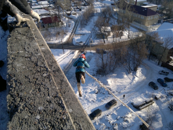 Прыжки с веревкой, Зеленодольская (Крыша)